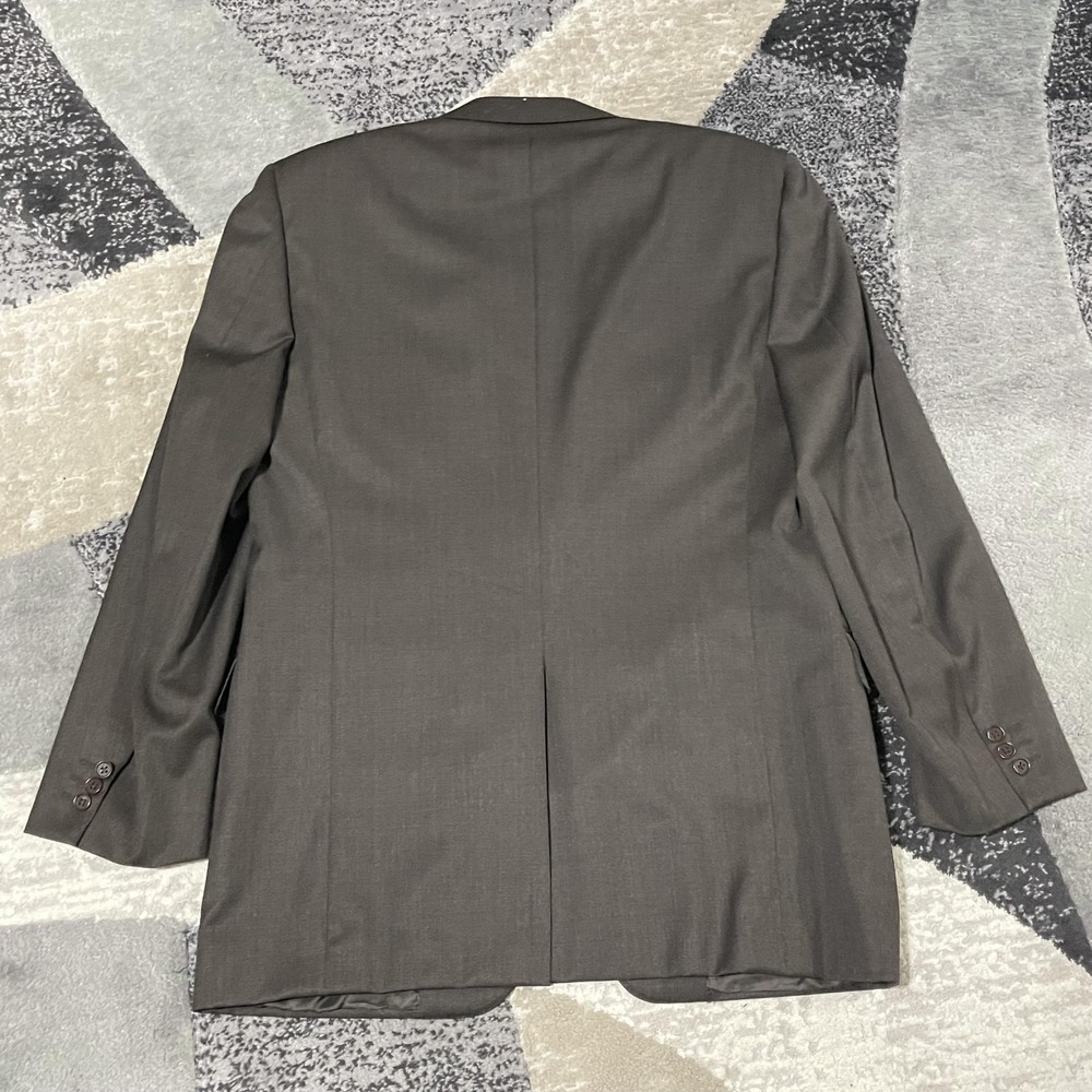 Canali Blazer Mens 44L Gray Wool 2 Button Sport Coat Jacket Business Italy EU 54 - Picture 6 of 16